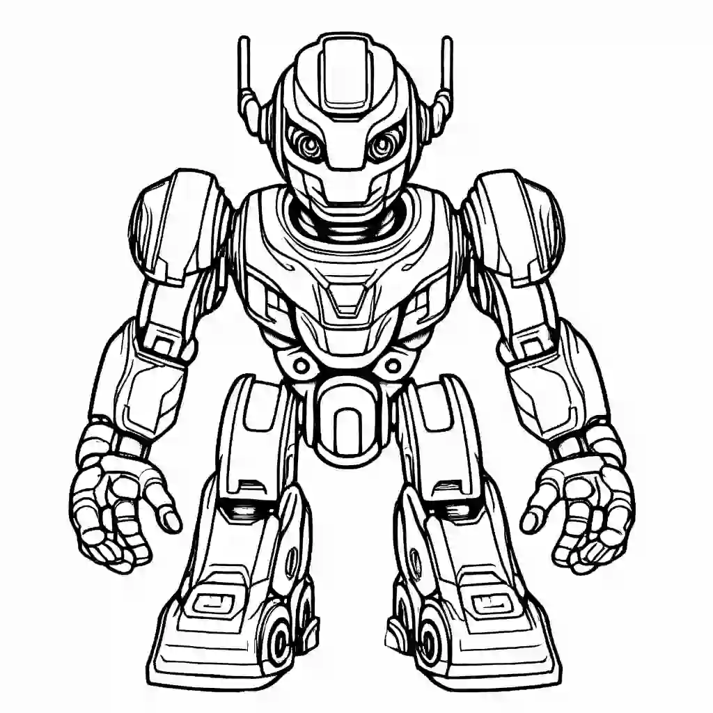 Toy Robot coloring pages